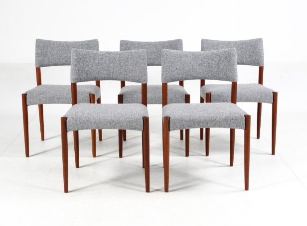 Villy Schou Andersen, stole af teak/Hallingdal uld (5)