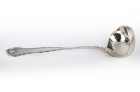 Carl M. Cohr. 'Saxon' potage spoon in silver