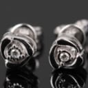 Diamonds by Frisenholm. A pair of diamond earrings of 9 kt. white gold. (2)