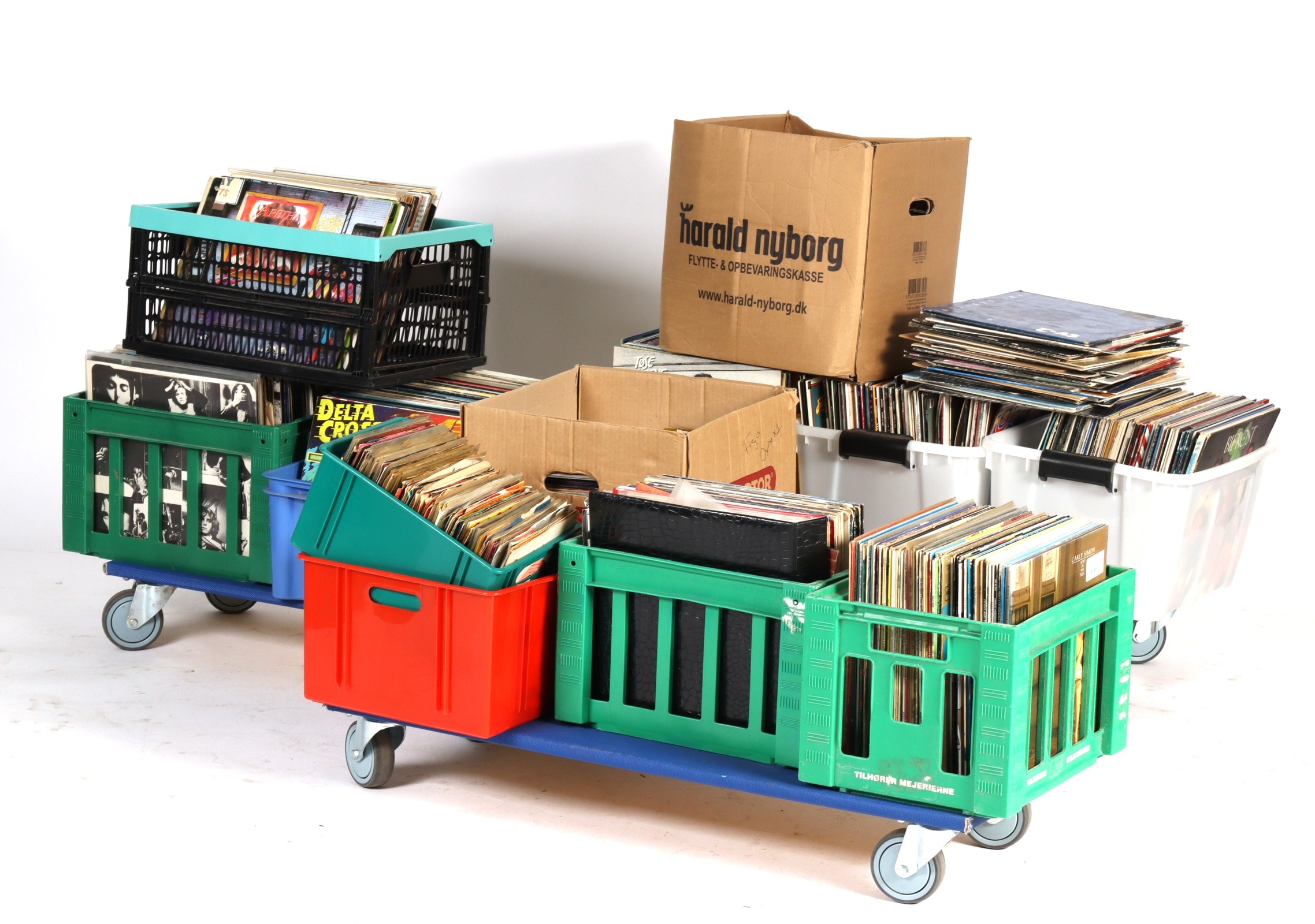 Collection of approx. 400 misc. LPs as well as singles