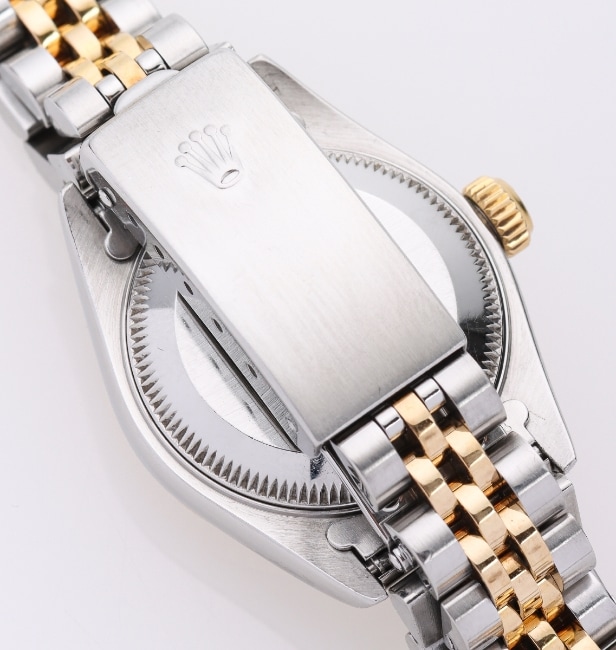 Rolex Oyster Perpetual Datejust ladies' wristwatch, steel and 18 kt gold with diamonds