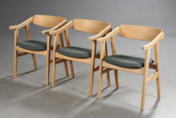 Hans J. Wegner. Three dining chairs, model 603 (3)