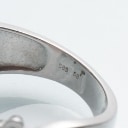 Brilliant ring of 14 kt white gold 0.20 ct