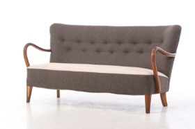 Attributed to Alfred Christensen, for Slagelse Møbelværk. Freestanding sofa