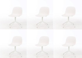 25175 - Iskos-Berlin for Muuto. Dining table chairs with swivel - Model Fiber Side Chair (6)