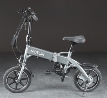Motum foldbar elcykel – Urban – Mat sølv.