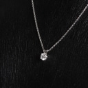 Diamanthalskæde af 14 kt. hvidguld, 0,55 ct. (Lab fremstillet)* IGI certificeret