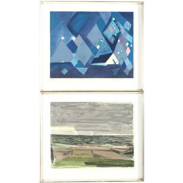 Svend Engelund and Kaj K. Nørkjær. Two lithographs. (cd) (2)