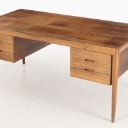 Erik Severin Risager-Hansen. Freestanding rosewood desk, model '66'