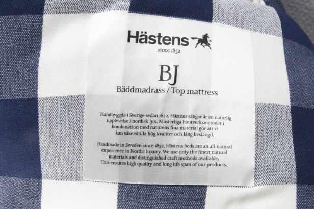 Hästens. Ubrugt Auroria Dobbeltseng med BJ topmadras, udstillingsmodel
