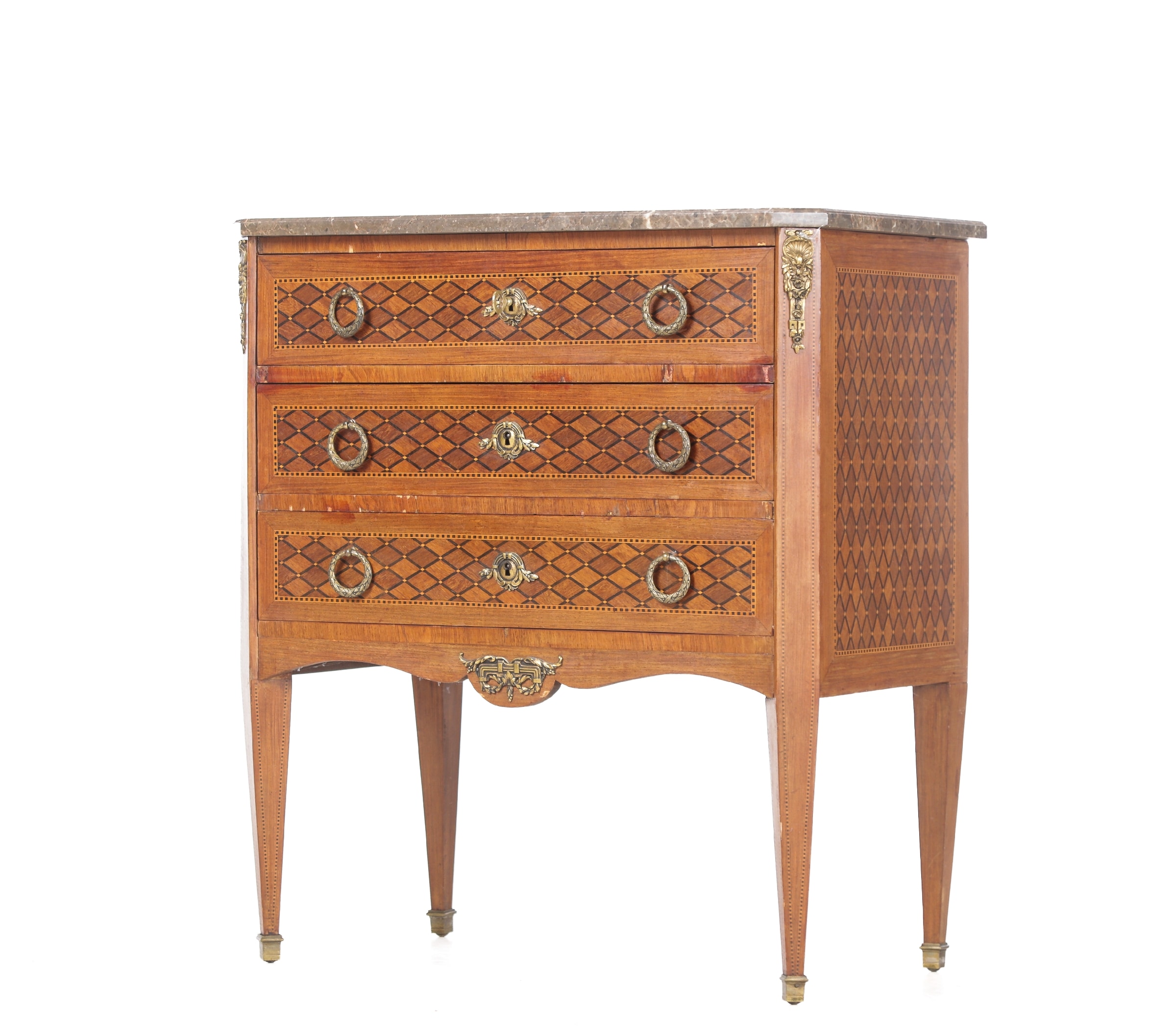 Louis XVI-style mahogany chest of drawers, circa 1900