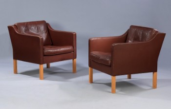 Børge Mogensen. Et par lænestole, model 2421 (2)
