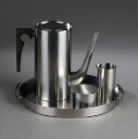 Arne Jacobsen for Stelton. Fire dele 'Cylinda Line', bakke, kande, sukker og fløde (4)
