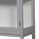 Vitrine, gråt antikbemalet