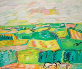 11 - Hans Voigt Steffensen. 'Summer landscape. Vendsyssel'