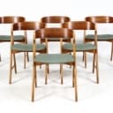 Henry Kjærnulf for Boltinge Stolefabrik. Sæt på seks stole, model '71' (6)
