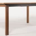 503. PBJ Designhouse. Dining table w/ extension leaves, model X-TRA, walnut / white. (3)