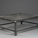 Sofabord industrielt design, i metal