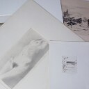 Konvolut von 7 Druckgrafiken und Zeichnungen verschiedener Künstler (7)