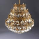 Christopher Palme for Palwa. Large crystal lamp from the 70s