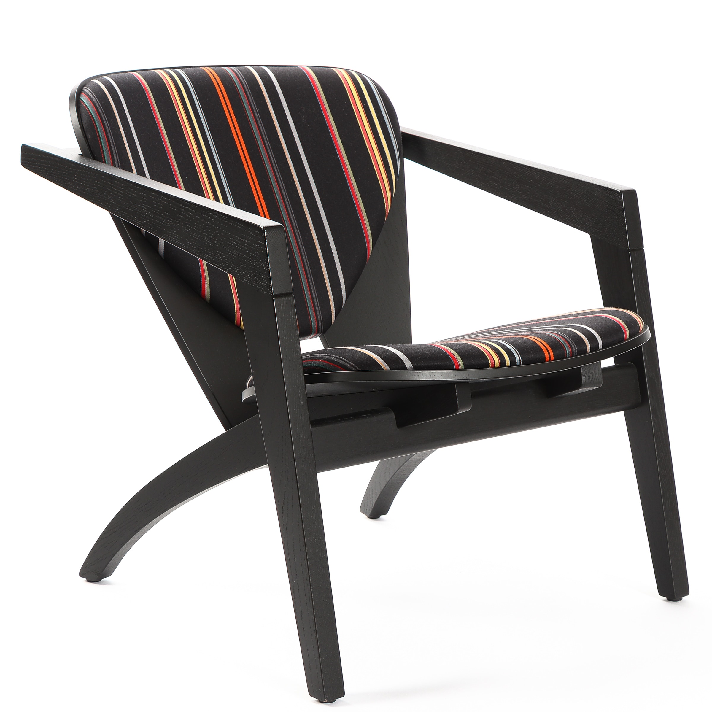 Hans J. Wegner for Getama. 'Butterfly' lænestol m/ Paul Smith betræk ...
