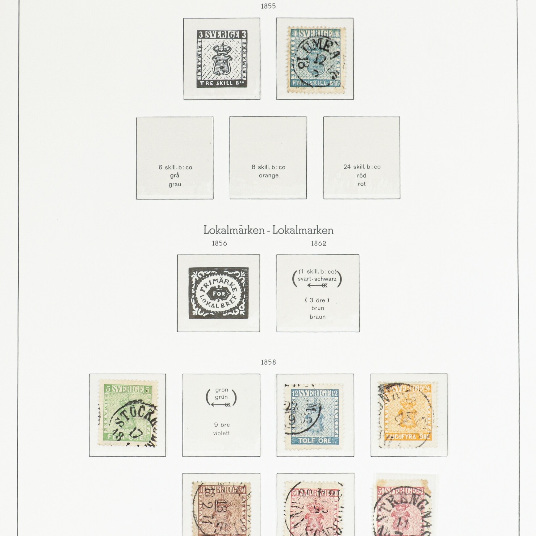 LOT 110. SVERIGE. Samling/parti i 1 flyttekasse og 1 juniorkasse ...
