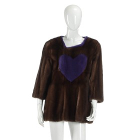 7017 - Kopenhagen Fur. Bluse af mink. str. 40