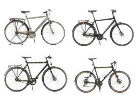 7780, 7854, 7856, 7857 - Samling cykler (4)