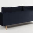 YFP by Wendelbo. 2.5-seater sofa model 056, velour, oak