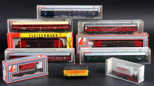 Fleischmann. Lokomotiv MY 1144, Lima: MZ 1401 mfl. org. emballage (10)