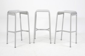 HEY. 'Palisade', three bar stools (3)