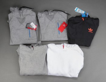 Adidas, og Element. Fem sweatshirts str. XS (5)