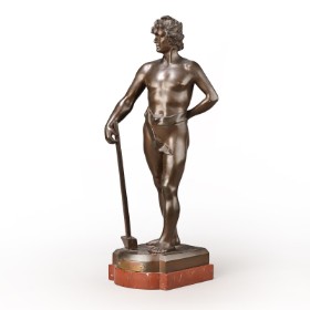 Anton Nelson. 'Labor', skulptur af bronze