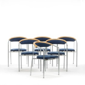 Henrik Tengler. Six dining chairs / armchairs model 'Chairman' (6)