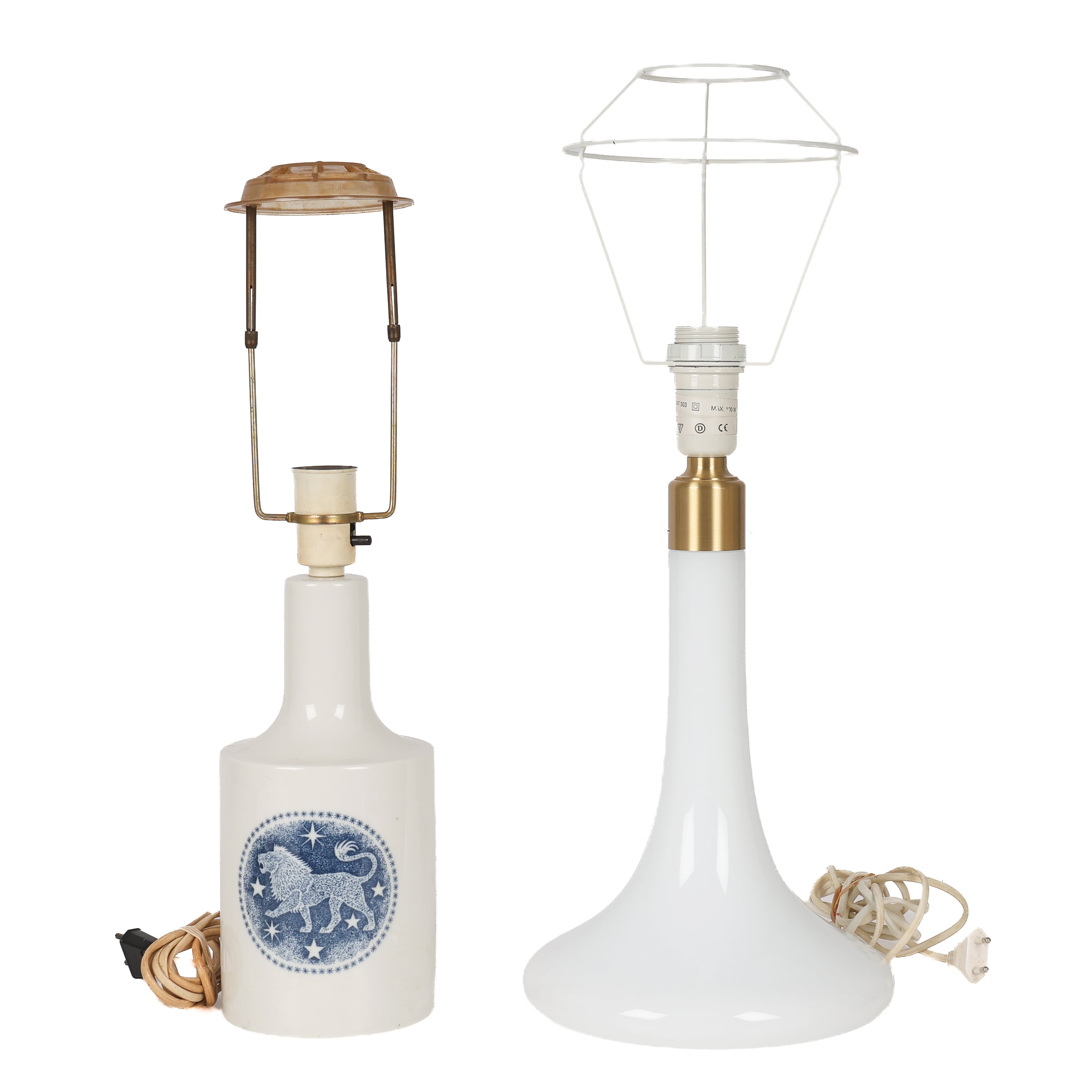 Poul Christiansen for Holmegaard/Le Klint: Table lamp made of milky white glass
