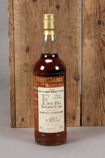 Best Casks of Scotland. Islay, first fill sherry cask, distilled at Port Ellen 1983.