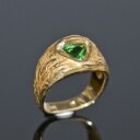 Designerring med en Paraiba-turmalin, ca. 1.40 ct., udført af 18 kt. guld, med et certifikat og smykkepas