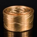 Ring, Goldschmiedearbeit Stephan Hübel, Neuware, aus der Reihe 'Hauptrolle', Bronze Rosé