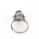 Sapphire and diamond ring in platinum, approx. 0.56 ct Size 54