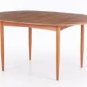 Oval teak dining table, 1950s/60s (1+2)