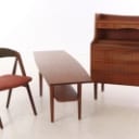 Dansk møbeldesign. Tre møbler af teak, 1950-60'erne (3)