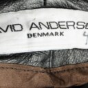 7287 - David Andersen for Kopenhagen Fur. Herre short af læder samt mink. str. S