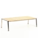 202. Brafad. Udendørs sofabord, rustfrit stål / teak, model Naos.
