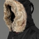 Geographical Norway. Jakke i sort med hætte ref. ALASKA Denne vare er sat til omsalg under nyt varenummer 2476477