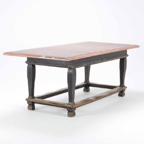 Long table of mahogany and marble, Provence style, last half of the 20th century