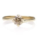 Solitaire ring in 14 kt. gold with a diamond of 0.50 ct.