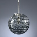 Doria. Pendant from the 70s in grey-blue glass