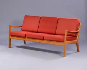 Ole Wanscher. Tre-pers. sofa, model 'Senator'.