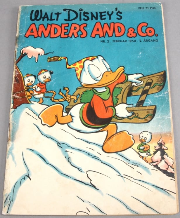 Walt Disney's Anders And & Co. Nr. 2, 3, 4 fra årgang 2 1950 samt Nr. 8, 9, 10, 11, 11B og 12. 2. årgang, 1950 (9)