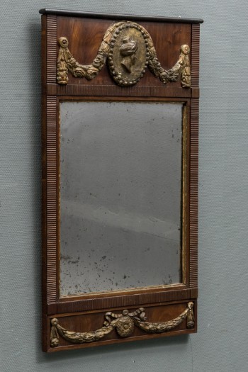 Louis XVI mahogni spejl ca.1780-1800